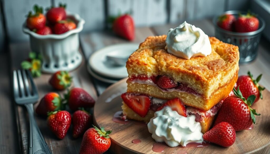 Strawberry Dump Cake