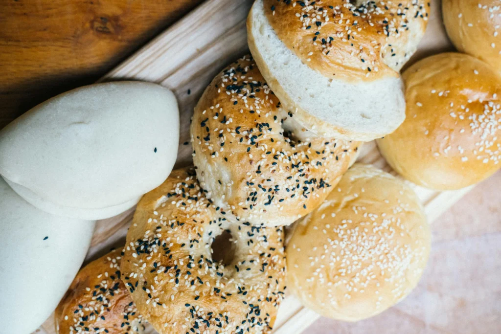 Veggie and Cheese Stuffed Bagels